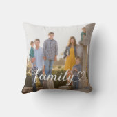 ファミリーラブホワイトスクリプトカスタムの写真 クッション (裏面)