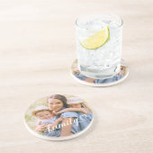 ファミリーラブホワイトスクリプトカスタムの写真 コースター (側面)