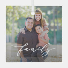 ファミリーラブ編集可能カラーカスタムオーナメント ガラスオーナメント