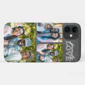 ファミリーラブ3フォトコラージュチャルクボードトレンディーケース Case-Mate iPhoneケース (裏面(横))