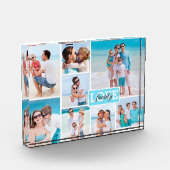 ファミリーラブ8フォトコラージュビーチブルー フォトブロック (左)