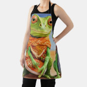 ファミリーリザードのアートワーク エプロン (インサイチュ)