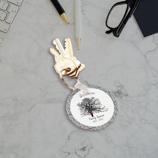 ファミリーリユニオン記念ツリー | シルバーケルト キーホルダー