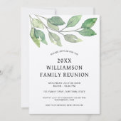ファミリーリユニオン　ラスティック 招待状 (正面)