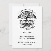 ファミリールーツファミリー懇親会ファミリーツリー招待状 招待状 (正面)