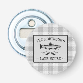 ファミリーレイクハウスオアーズフィッシュホワイトプレイド 栓抜き