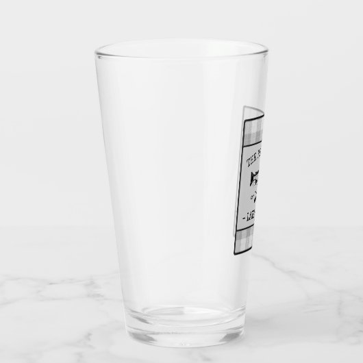 ファミリーレイクハウスオアーズフィッシュ素朴ホワイトプレイド タンブラーグラス (右)