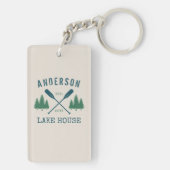 ファミリーレイクハウスオ素朴アールパインツリー2サイド キーホルダー (裏面)