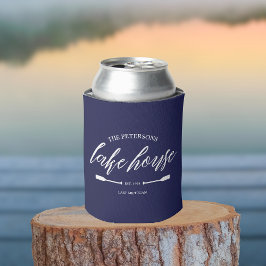 ファミリーレイクハウスコースト航海のネイビーブルーオール 缶クーラー