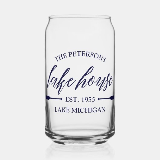 ファミリーレイクハウスレンタル航海のカスタムデコール ガラス缶 (正面)