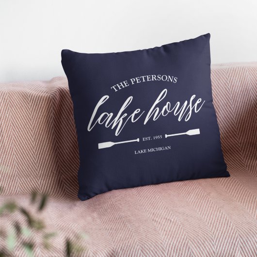 ファミリーレイクハウスレンタル航海のカスタムデコール クッション