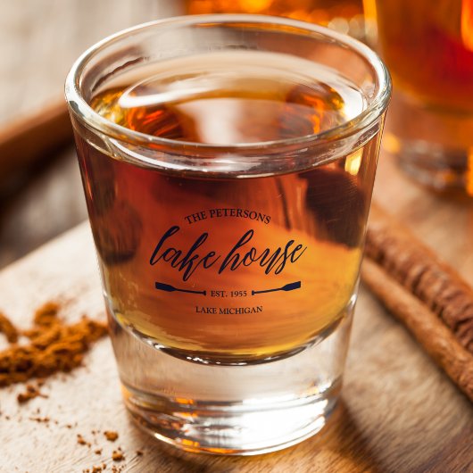 ファミリーレイクハウスレンタル航海のカスタムデコール ショットグラス