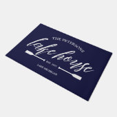 ファミリーレイクハウスレンタル航海のカスタムデコール ドアマット (アングル)