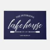 ファミリーレイクハウスレンタル航海のカスタムデコール ドアマット (正面)