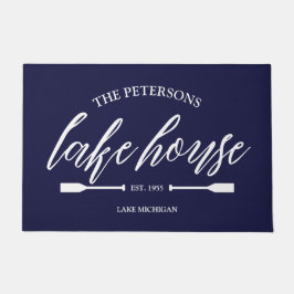 ファミリーレイクハウスレンタル航海のカスタムデコール ドアマット