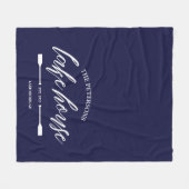 ファミリーレイクハウスレンタル航海のカスタムデコール フリースブランケット (正面(横))