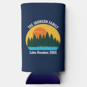 ファミリーレイク懇親会キュートカスタマイズサンセット スリム缶クーラー (裏面)