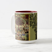 ファミリーレコードツリーの個人用設定 ツートーンマグカップ (正面左)