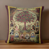 ファミリーレコードツリーキープサケブルゴーニュ クッション