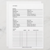 ファミリーレコード系図学充填可能型枠テンプレート (正面/裏面)