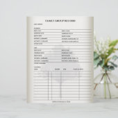 ファミリーレコード系図学充填可能型枠テンプレート (スタンド正面)