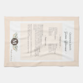 ファミリーレシピキープサケヘイルーム キッチンタオル (横)