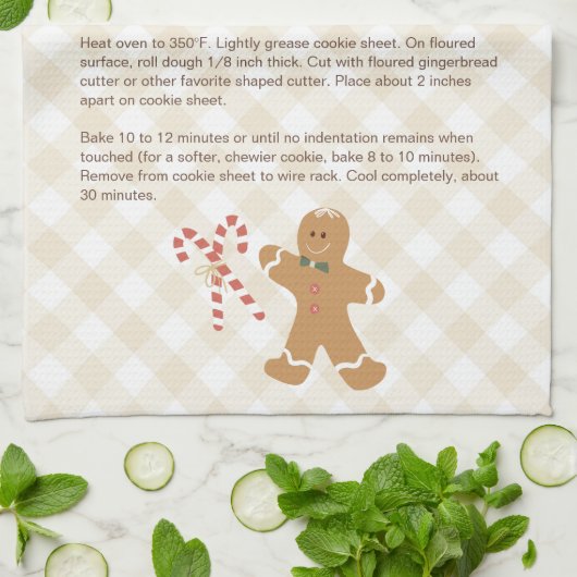 ファミリーレシピキープサーククッキーレシピティータオル キッチンタオル (折り畳み)