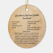 ファミリーレシピクリスマスオーナメント セラミックオーナメント (左)