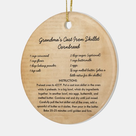 ファミリーレシピクリスマスオーナメント セラミックオーナメント (左)