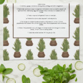 ファミリーレシピクリスマスツリーホリデーキープサケ キッチンタオル (折り畳み)