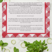 ファミリーレシピクリスマス キッチンタオル (折り畳み)