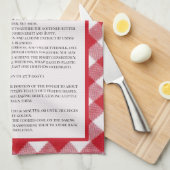 ファミリーレシピクリスマス キッチンタオル (四つ折り)