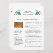 ファミリーレシピテンプレートクリスマスカード シーズンカード (正面/裏面)