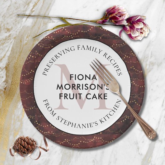 ファミリーレシピブルゴーニュクリスマスパーティー ペーパープレート