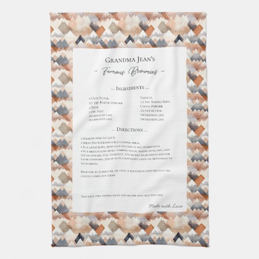 ファミリーレシピヘイルームマウンテン キッチンタオル (縦)