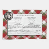 ファミリーレシピホリデーキープサケプライド写真プレゼント キッチンタオル (横)