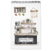 ファミリーレシピ家宝形|水彩 カレンダー (カバー)