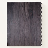 ファミリーレシピ料理素朴帳ウッド紅葉 ノートブック (裏面)