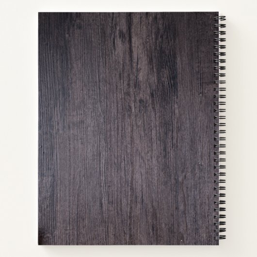 ファミリーレシピ料理素朴帳ウッド紅葉 ノートブック (裏面)