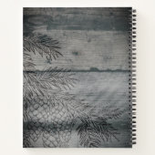 ファミリーレシピ料理素朴書ウッドピネコーン ノートブック (裏面)