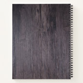 ファミリーレシピ料素朴理の木パーソナライズされた材 ノートブック (裏面)