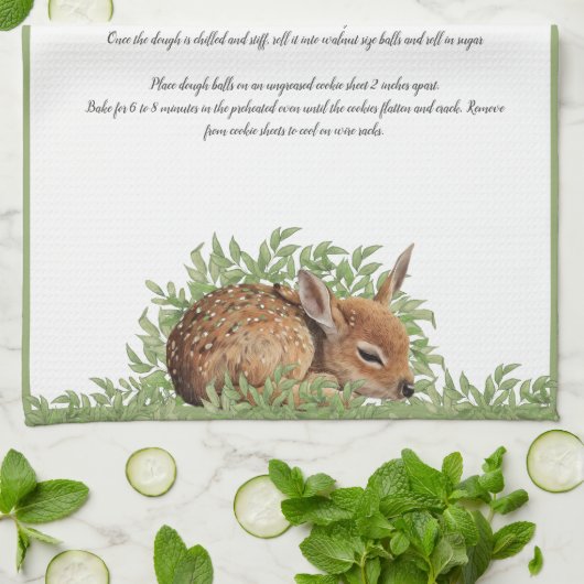 ファミリーレシピ親愛ベビーファウイングリーナリーティー キッチンタオル (折り畳み)