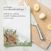 ファミリーレシピ親愛ベビーファウイングリーナリーティー キッチンタオル (四つ折り)