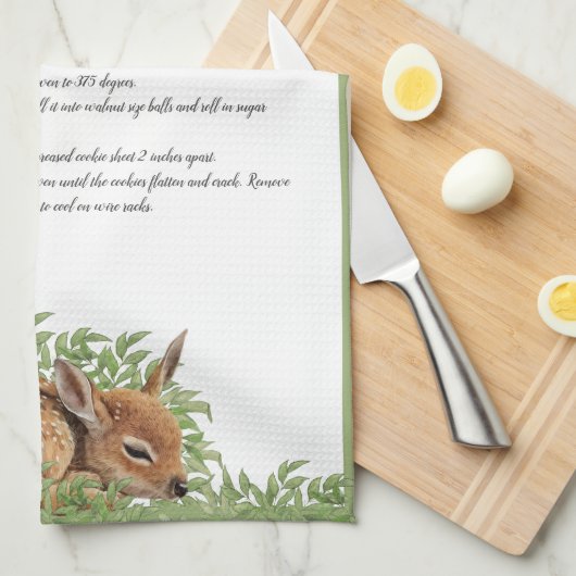 ファミリーレシピ親愛ベビーファウイングリーナリーティー キッチンタオル (四つ折り)