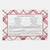 ファミリーレシピ記念クリスマス キッチンタオル (横)