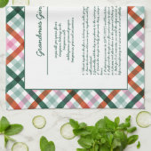 ファミリーレシピ記念クリスマス キッチンタオル (折り畳み)