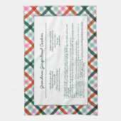 ファミリーレシピ記念クリスマス キッチンタオル (縦)