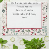 ファミリーレシピ記念クリスマス キッチンタオル (折り畳み)