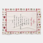 ファミリーレシピ記念クリスマス キッチンタオル (横)