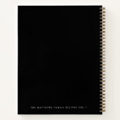 ファミリーレシピ4フォトレシピコレクションブラック ノートブック (裏面)